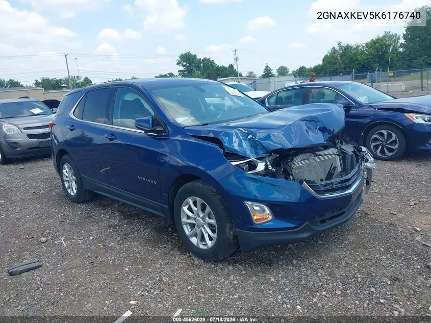 2019 Chevrolet Equinox Lt VIN: 2GNAXKEV5K6176740 Lot: 45626028