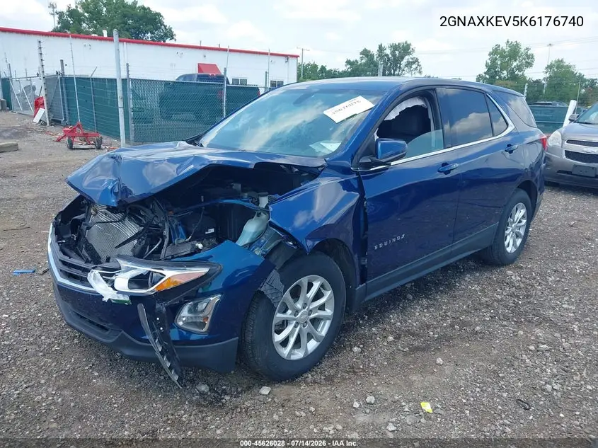 2019 Chevrolet Equinox Lt VIN: 2GNAXKEV5K6176740 Lot: 45626028