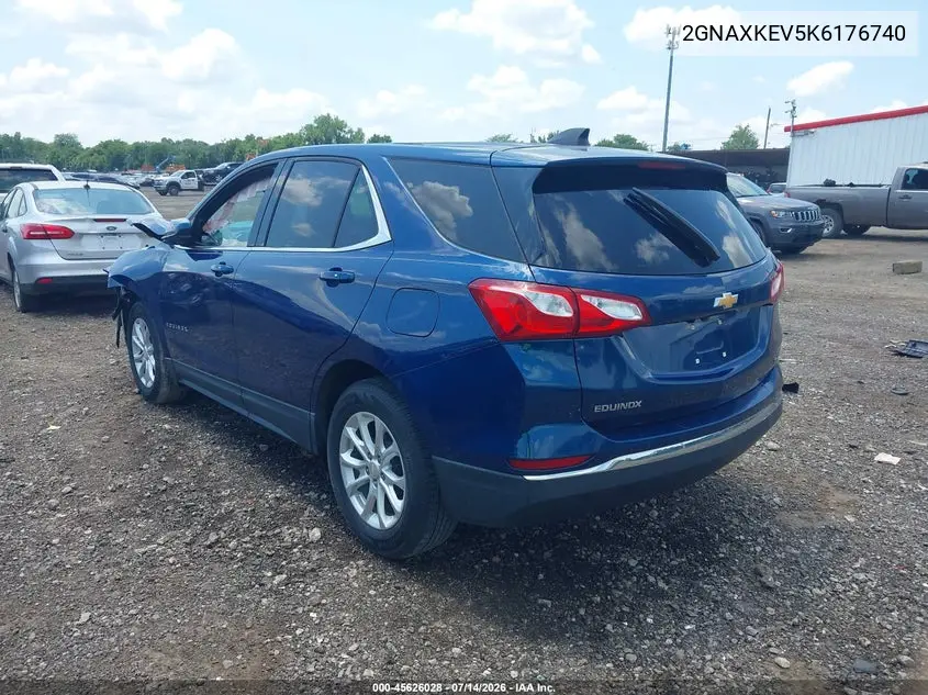 2019 Chevrolet Equinox Lt VIN: 2GNAXKEV5K6176740 Lot: 45626028