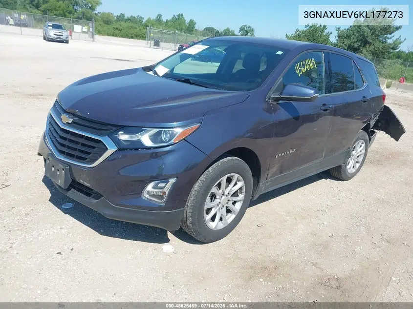 2019 Chevrolet Equinox Lt VIN: 3GNAXUEV6KL177273 Lot: 45626469