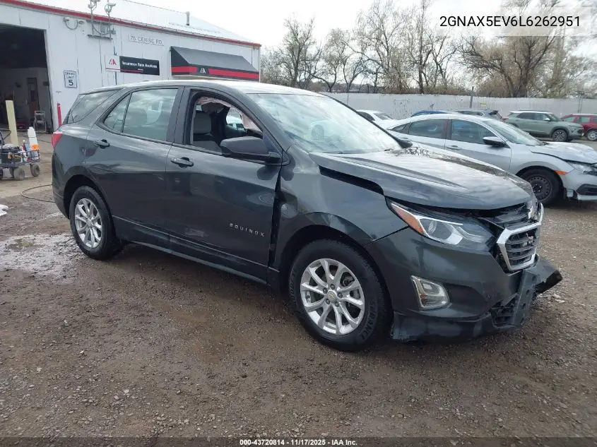 2GNAX5EV6L6262951 2020 Chevrolet Equinox Awd 1Fl