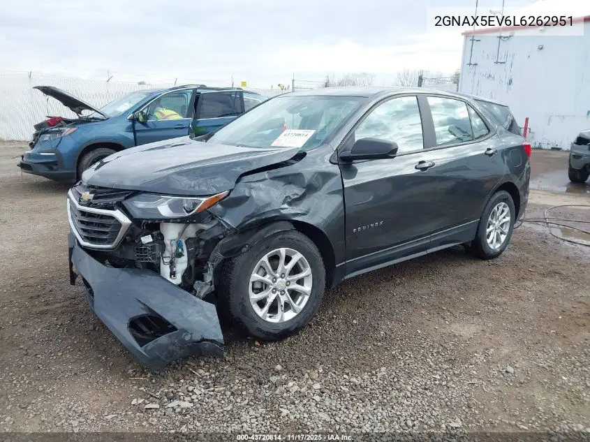 2GNAX5EV6L6262951 2020 Chevrolet Equinox Awd 1Fl