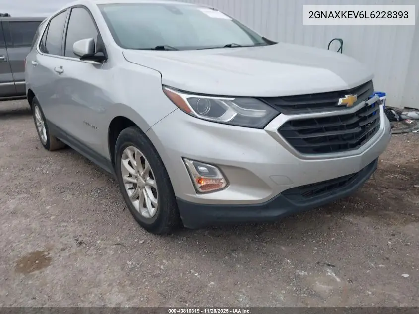 2GNAXKEV6L6228393 2020 Chevrolet Equinox Fwd Lt 1.5L Turbo