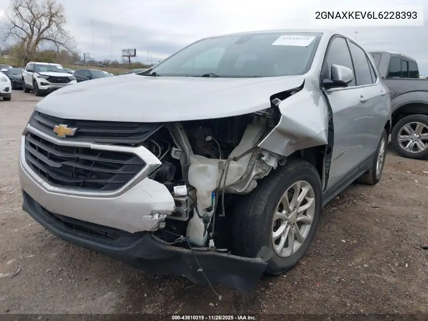 2GNAXKEV6L6228393 2020 Chevrolet Equinox Fwd Lt 1.5L Turbo