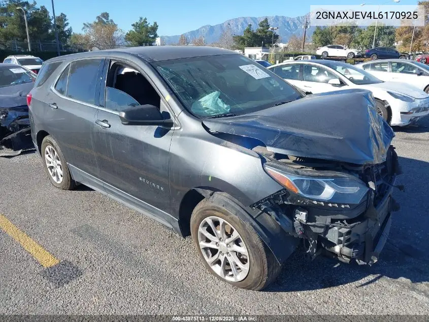 2GNAXJEV4L6170925 2020 Chevrolet Equinox Fwd 2Fl
