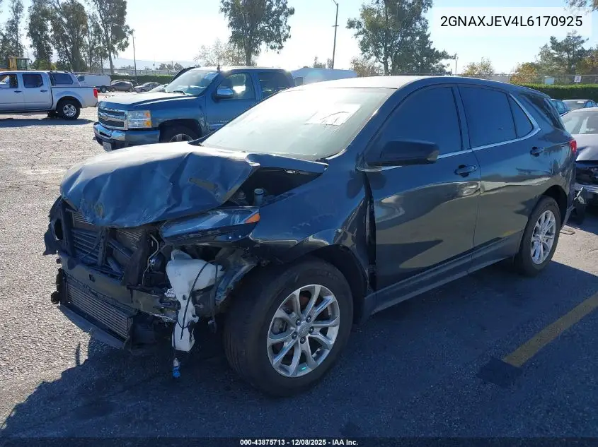 2GNAXJEV4L6170925 2020 Chevrolet Equinox Fwd 2Fl