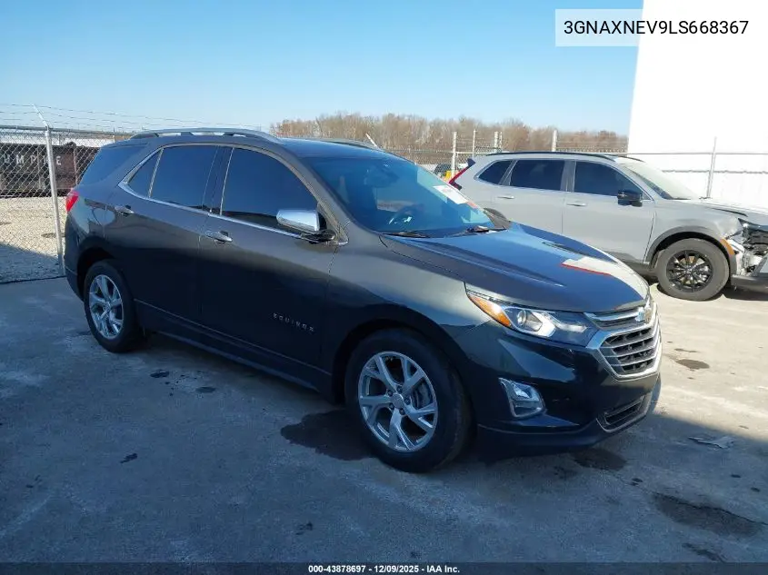 3GNAXNEV9LS668367 2020 Chevrolet Equinox Fwd Premier 1.5L Turbo