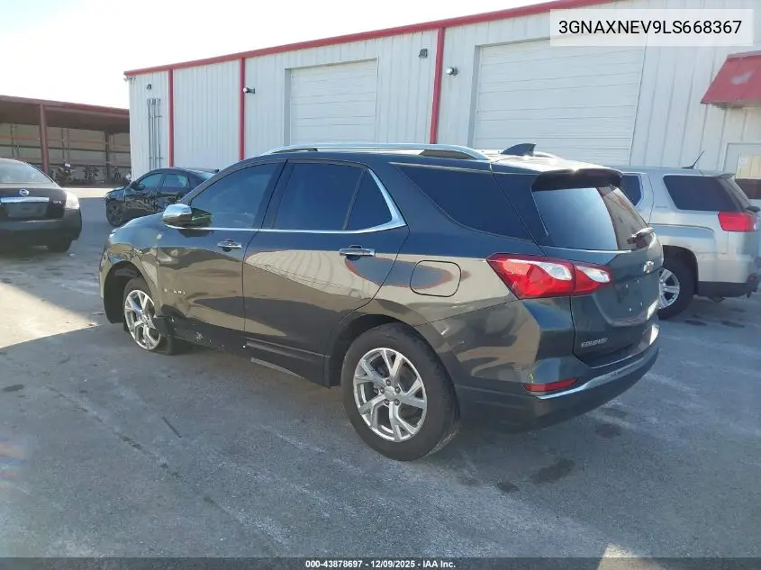 3GNAXNEV9LS668367 2020 Chevrolet Equinox Fwd Premier 1.5L Turbo