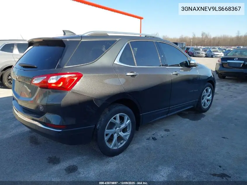 3GNAXNEV9LS668367 2020 Chevrolet Equinox Fwd Premier 1.5L Turbo