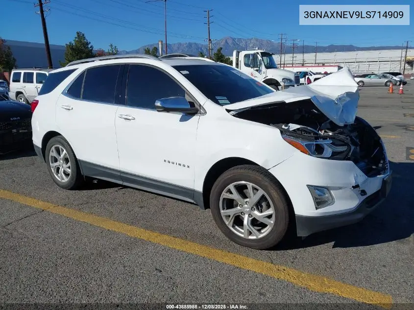 3GNAXNEV9LS714909 2020 Chevrolet Equinox Fwd Premier 1.5L Turbo