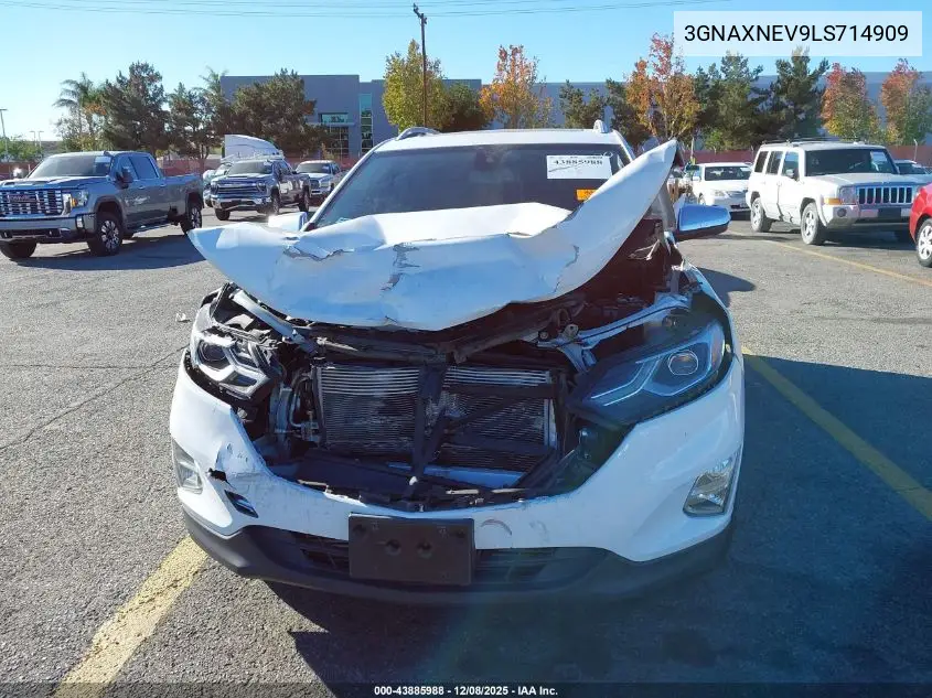 3GNAXNEV9LS714909 2020 Chevrolet Equinox Fwd Premier 1.5L Turbo