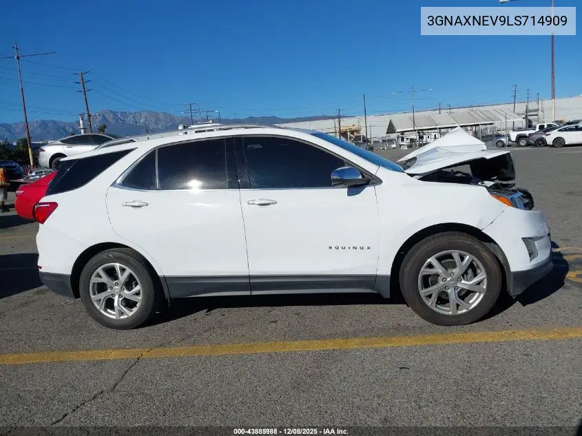 3GNAXNEV9LS714909 2020 Chevrolet Equinox Fwd Premier 1.5L Turbo