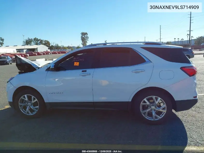 3GNAXNEV9LS714909 2020 Chevrolet Equinox Fwd Premier 1.5L Turbo