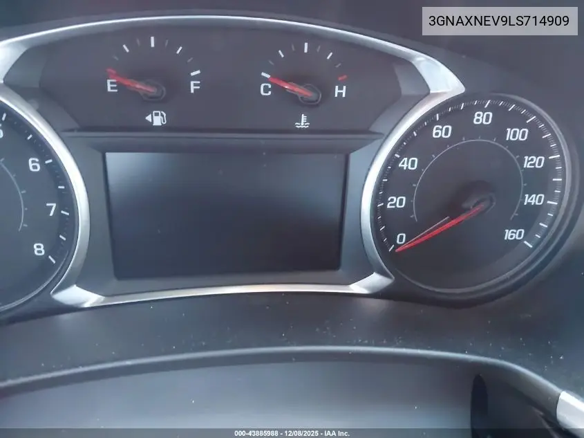 3GNAXNEV9LS714909 2020 Chevrolet Equinox Fwd Premier 1.5L Turbo