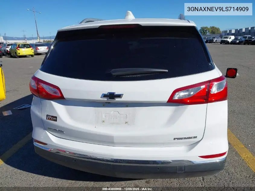 3GNAXNEV9LS714909 2020 Chevrolet Equinox Fwd Premier 1.5L Turbo