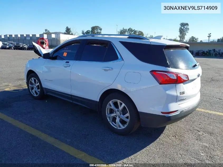 3GNAXNEV9LS714909 2020 Chevrolet Equinox Fwd Premier 1.5L Turbo
