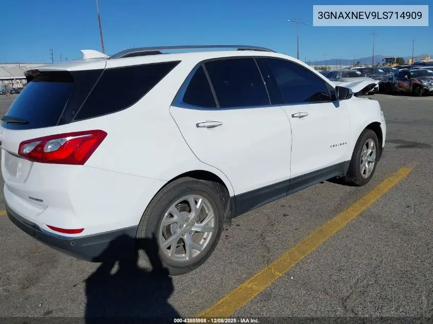 3GNAXNEV9LS714909 2020 Chevrolet Equinox Fwd Premier 1.5L Turbo