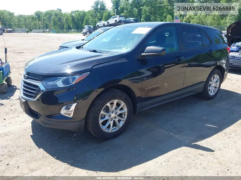 2020 Chevrolet Equinox Awd Ls VIN: 2GNAXSEV8L6266885 Lot: 45308852