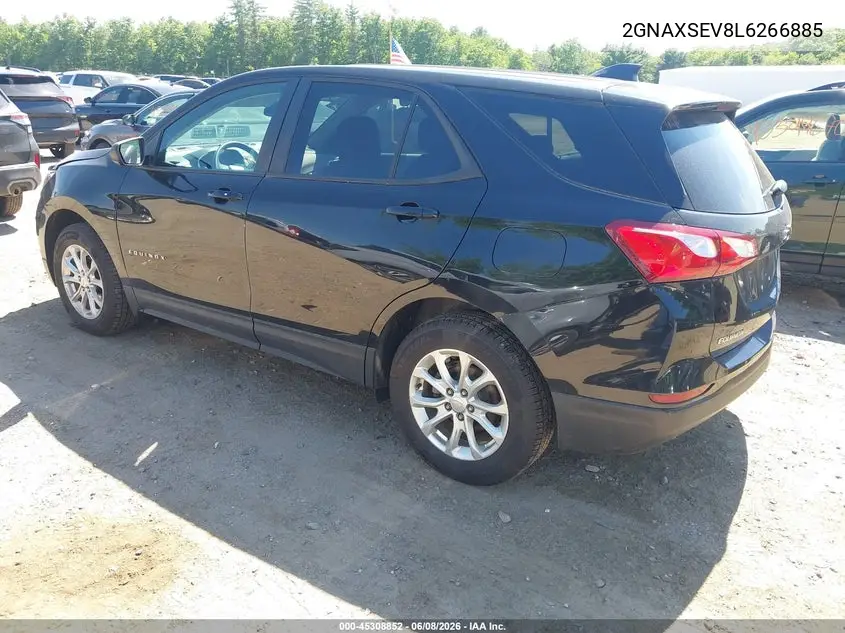 2020 Chevrolet Equinox Awd Ls VIN: 2GNAXSEV8L6266885 Lot: 45308852