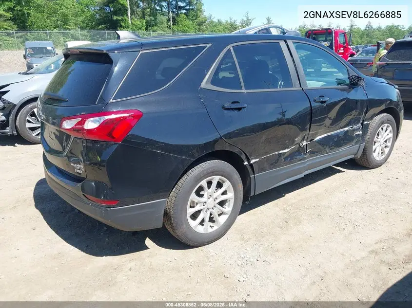 2020 Chevrolet Equinox Awd Ls VIN: 2GNAXSEV8L6266885 Lot: 45308852