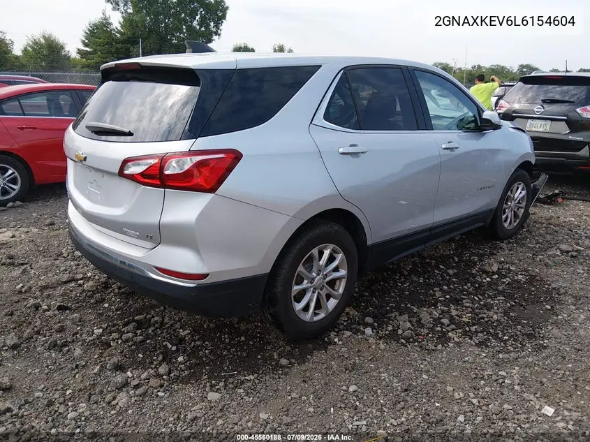 2020 Chevrolet Equinox Fwd Lt 1.5L Turbo VIN: 2GNAXKEV6L6154604 Lot: 45560188