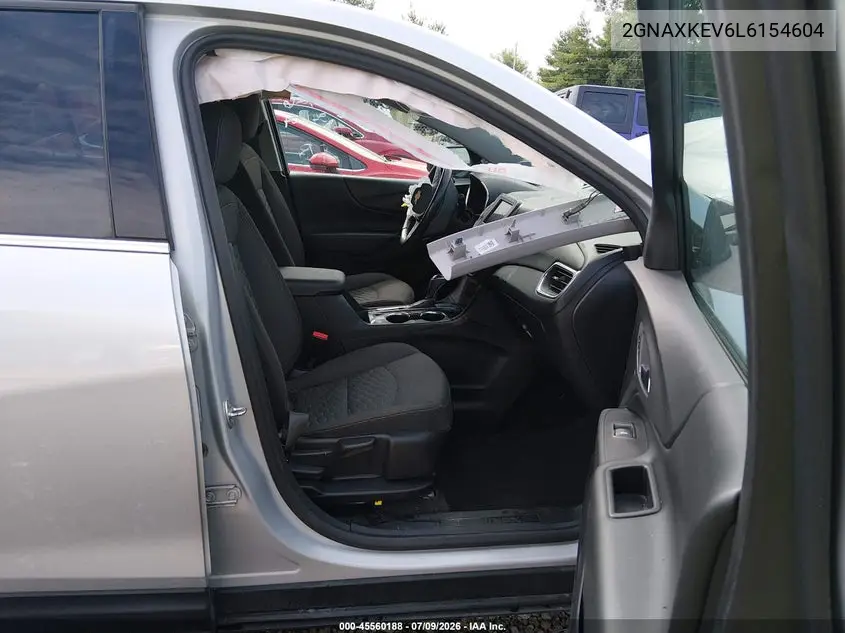 2020 Chevrolet Equinox Fwd Lt 1.5L Turbo VIN: 2GNAXKEV6L6154604 Lot: 45560188