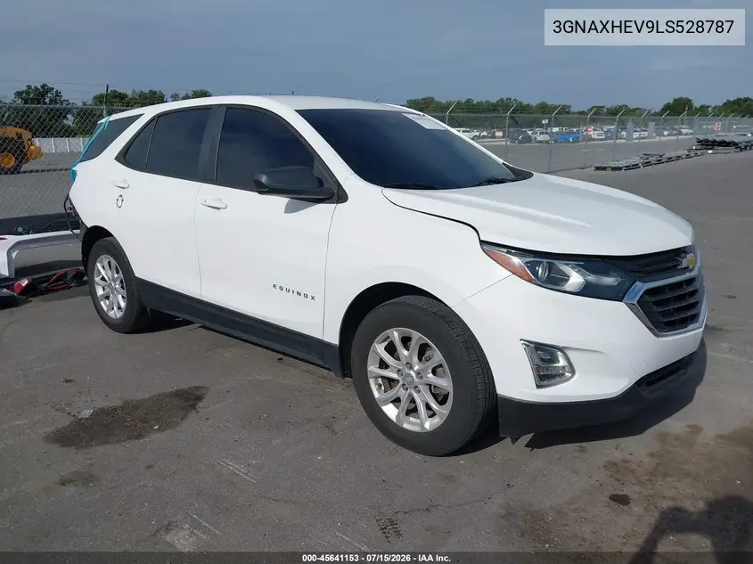 2020 Chevrolet Equinox Fwd Ls VIN: 3GNAXHEV9LS528787 Lot: 45641153