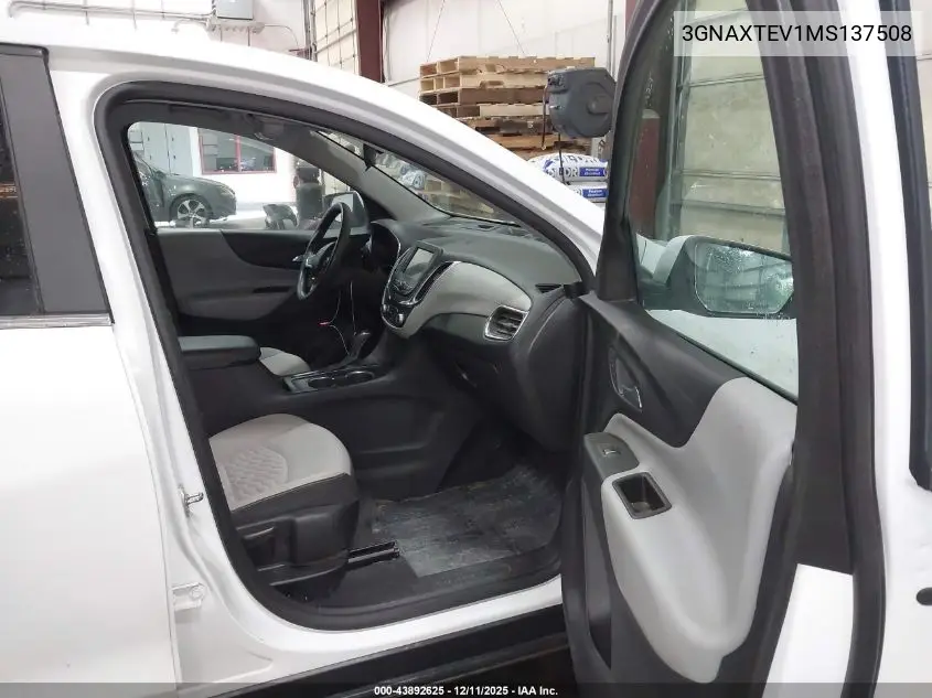 3GNAXTEV1MS137508 2021 Chevrolet Equinox Awd 2Fl