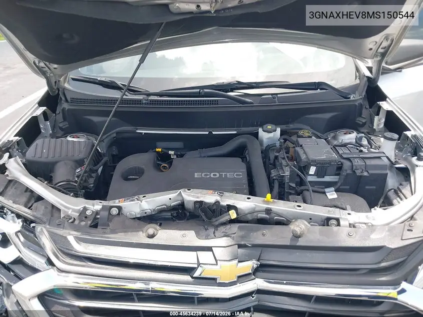 2021 Chevrolet Equinox Fwd Ls VIN: 3GNAXHEV8MS150544 Lot: 45634239