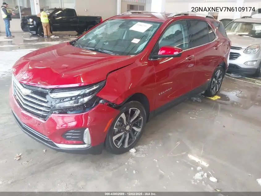 2GNAXNEV7N6109174 2022 Chevrolet Equinox Fwd Premier
