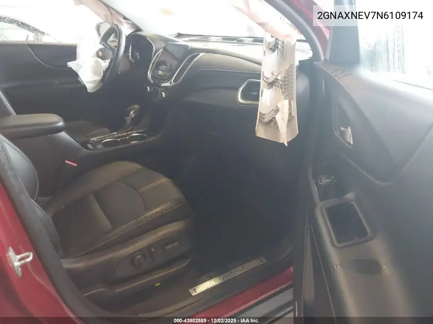 2GNAXNEV7N6109174 2022 Chevrolet Equinox Fwd Premier