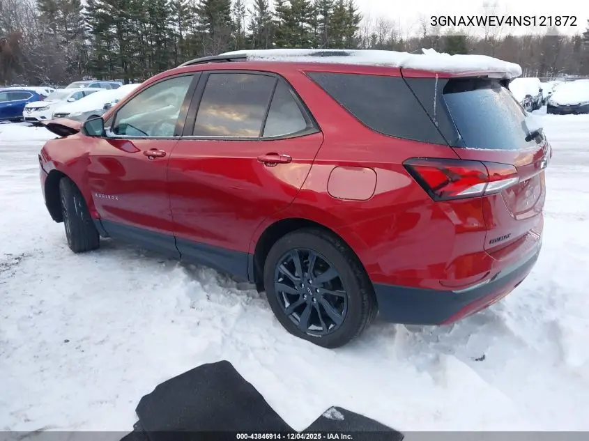 3GNAXWEV4NS121872 2022 Chevrolet Equinox Awd Rs