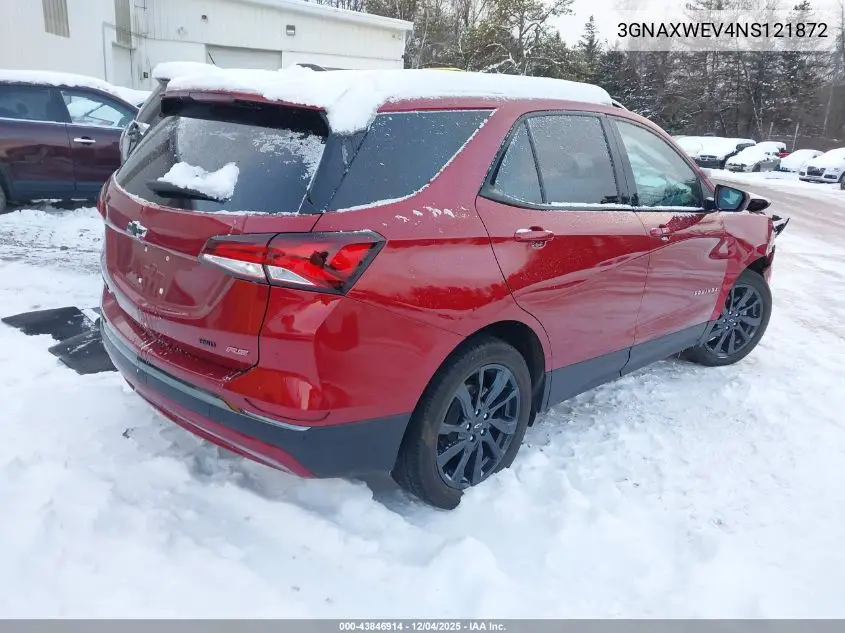 3GNAXWEV4NS121872 2022 Chevrolet Equinox Awd Rs