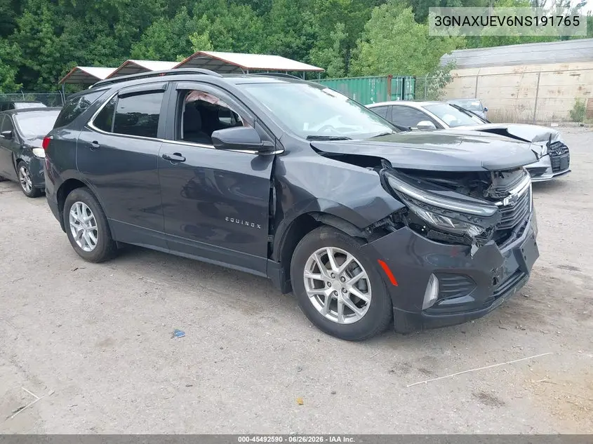 2022 Chevrolet Equinox Awd Lt VIN: 3GNAXUEV6NS191765 Lot: 45492590