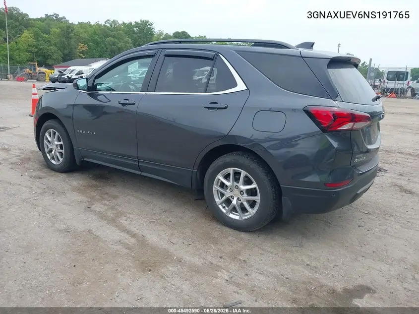 2022 Chevrolet Equinox Awd Lt VIN: 3GNAXUEV6NS191765 Lot: 45492590