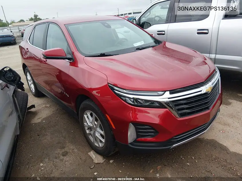 2023 Chevrolet Equinox Fwd Lt VIN: 3GNAXKEG7PS136136 Lot: 45370740