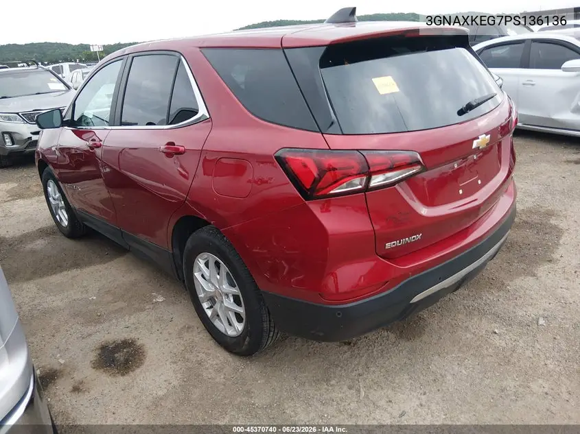 2023 Chevrolet Equinox Fwd Lt VIN: 3GNAXKEG7PS136136 Lot: 45370740