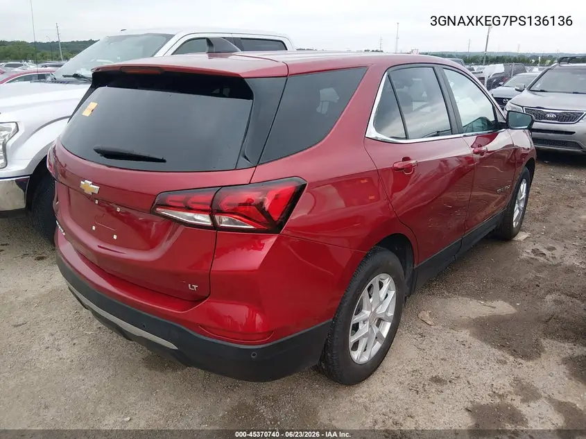 2023 Chevrolet Equinox Fwd Lt VIN: 3GNAXKEG7PS136136 Lot: 45370740