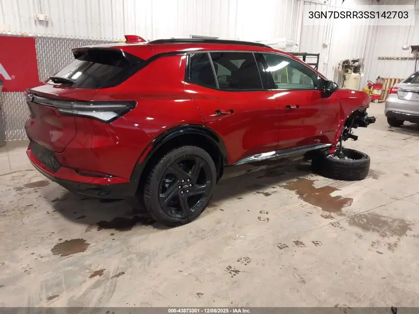3GN7DSRR3SS142703 2025 Chevrolet Equinox Ev Rs