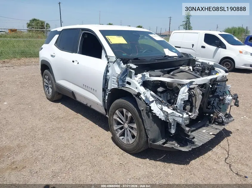 2025 Chevrolet Equinox Fwd Lt VIN: 3GNAXHEG8SL190888 Lot: 45668500