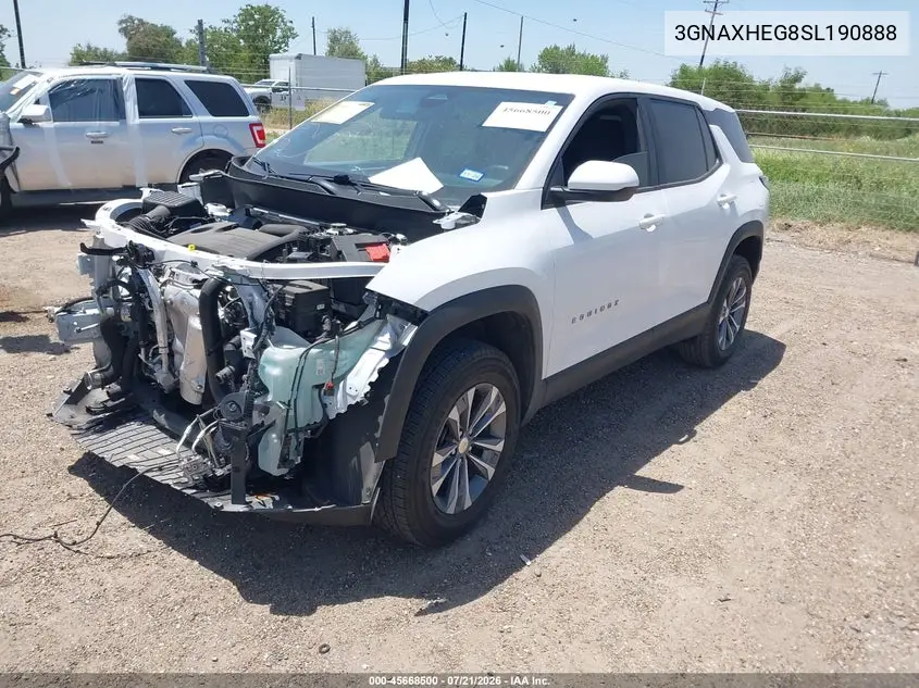 2025 Chevrolet Equinox Fwd Lt VIN: 3GNAXHEG8SL190888 Lot: 45668500
