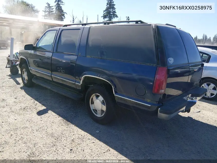 1999 Chevrolet Suburban 1500 Lt VIN: 3GNFK16RXXG258975 Lot: 45274943
