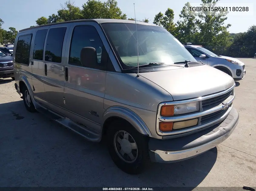 2000 Chevrolet Express Upfitter Pkg. VIN: 1GBFG15R6Y1180288 Lot: 45602483