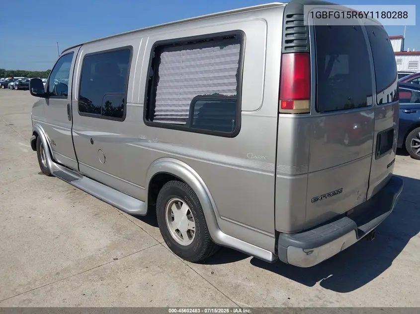 2000 Chevrolet Express Upfitter Pkg. VIN: 1GBFG15R6Y1180288 Lot: 45602483