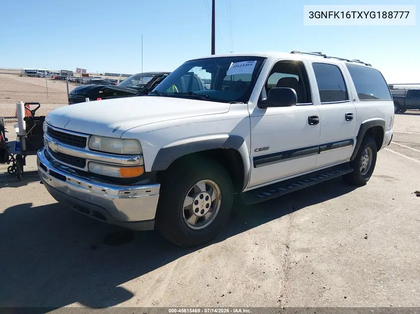 2000 Chevrolet Suburban 1500 Ls VIN: 3GNFK16TXYG188777 Lot: 45615469