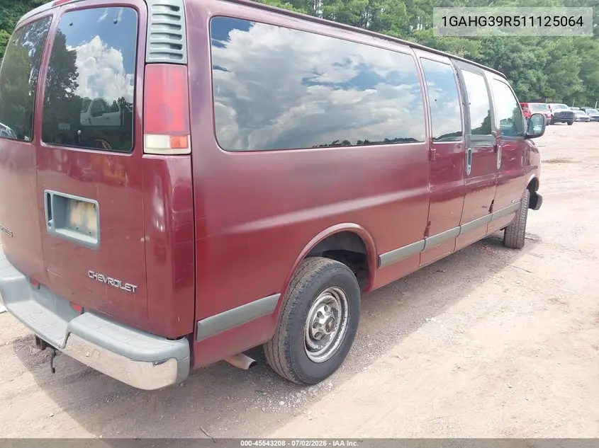 2001 Chevrolet Express VIN: 1GAHG39R511125064 Lot: 45543208