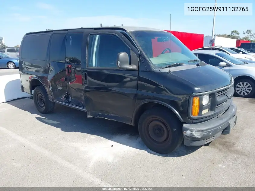 2001 Chevrolet Express VIN: 1GCFG25W911132765 Lot: 45639599