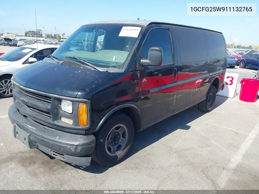 2001 Chevrolet Express VIN: 1GCFG25W911132765 Lot: 45639599