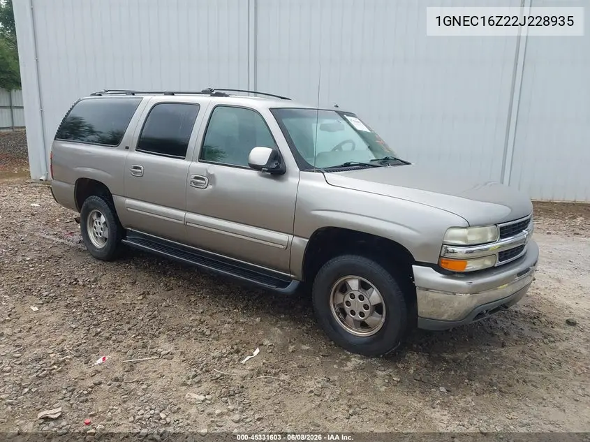 1GNEC16Z22J228935 2002 Chevrolet Suburban 1500 Lt