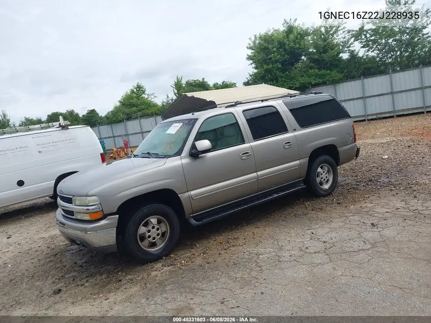 1GNEC16Z22J228935 2002 Chevrolet Suburban 1500 Lt